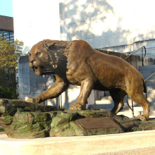 gato escultura bronce